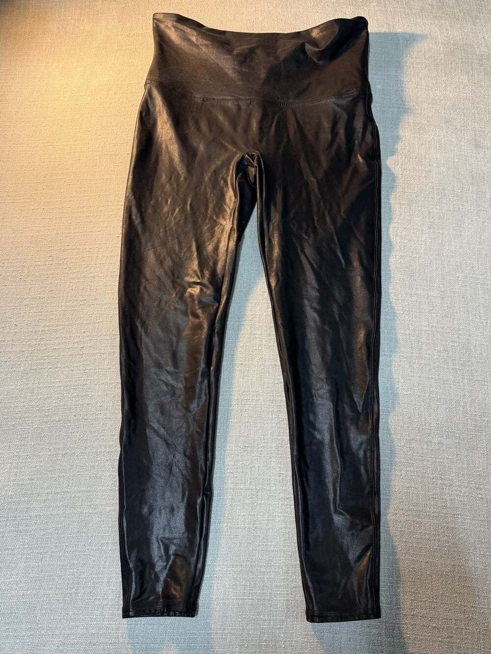 Spanx Faux Leather Leggings Black Size 1X